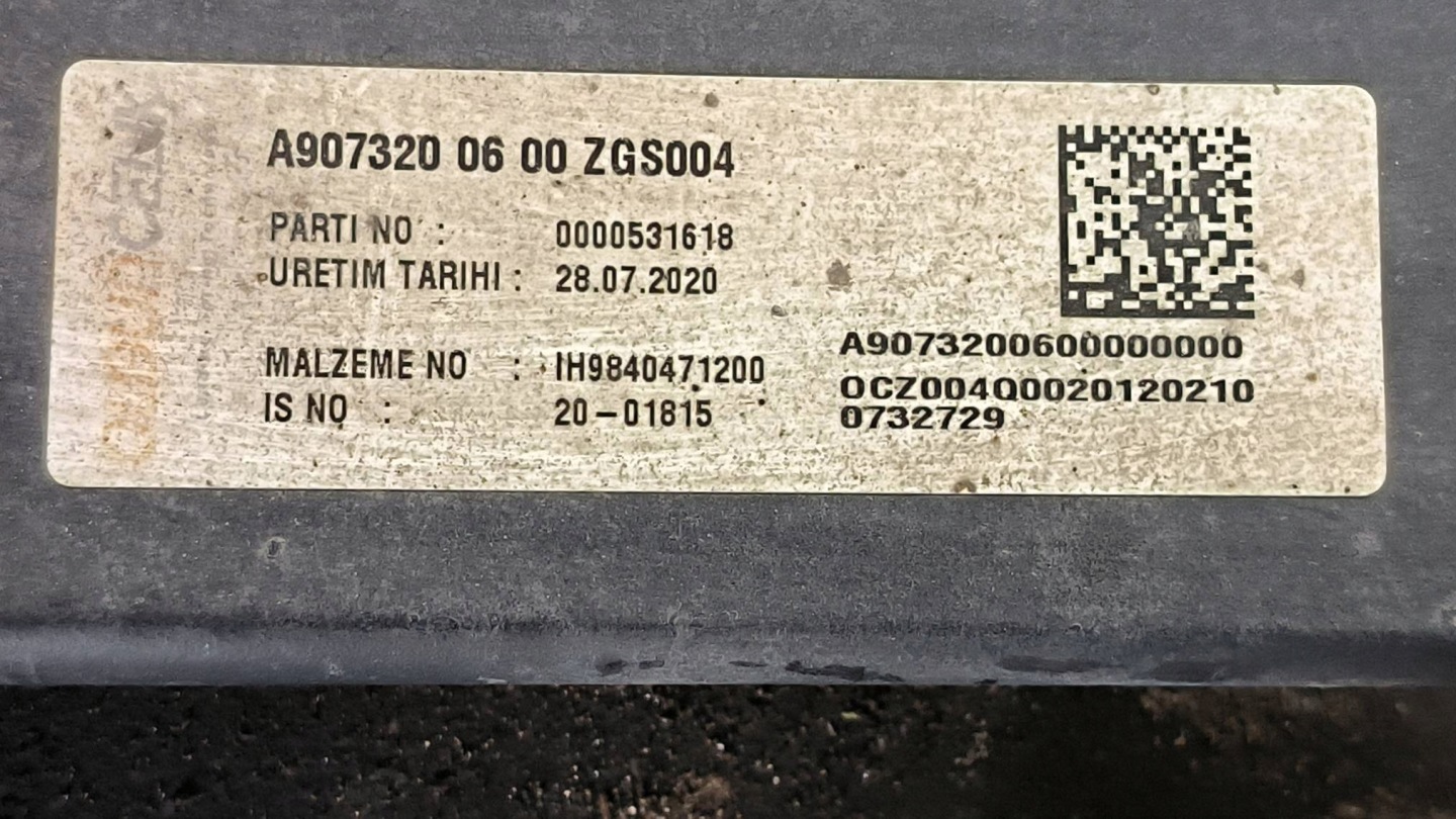 RESOR hátsó A9073200600 MERCDES-BENZ SPRINTER 907