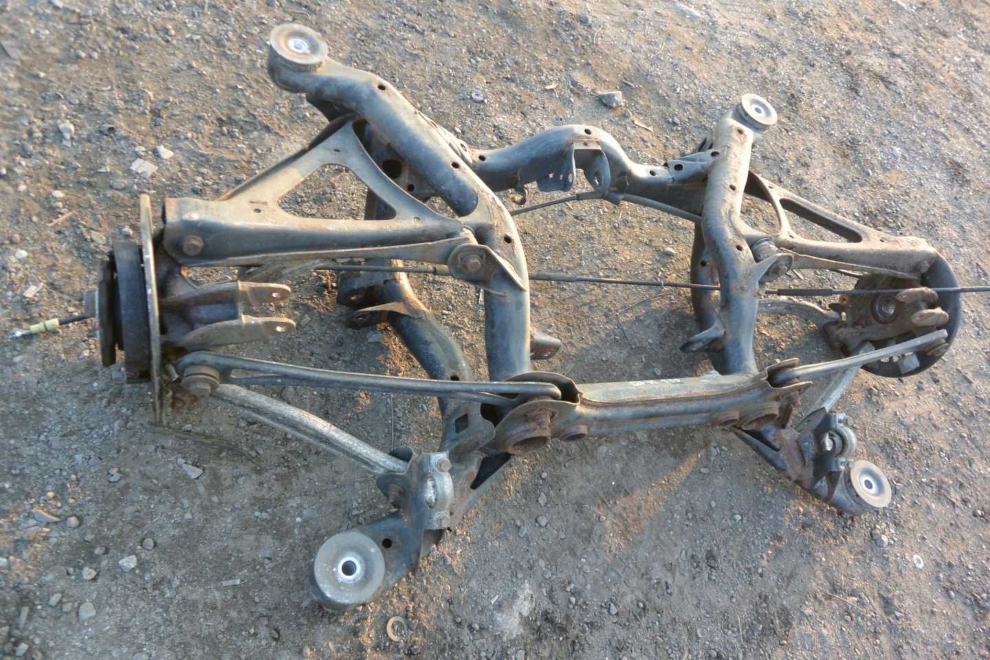 subframe axle beam arm swing rear part AUDI Q7 4L