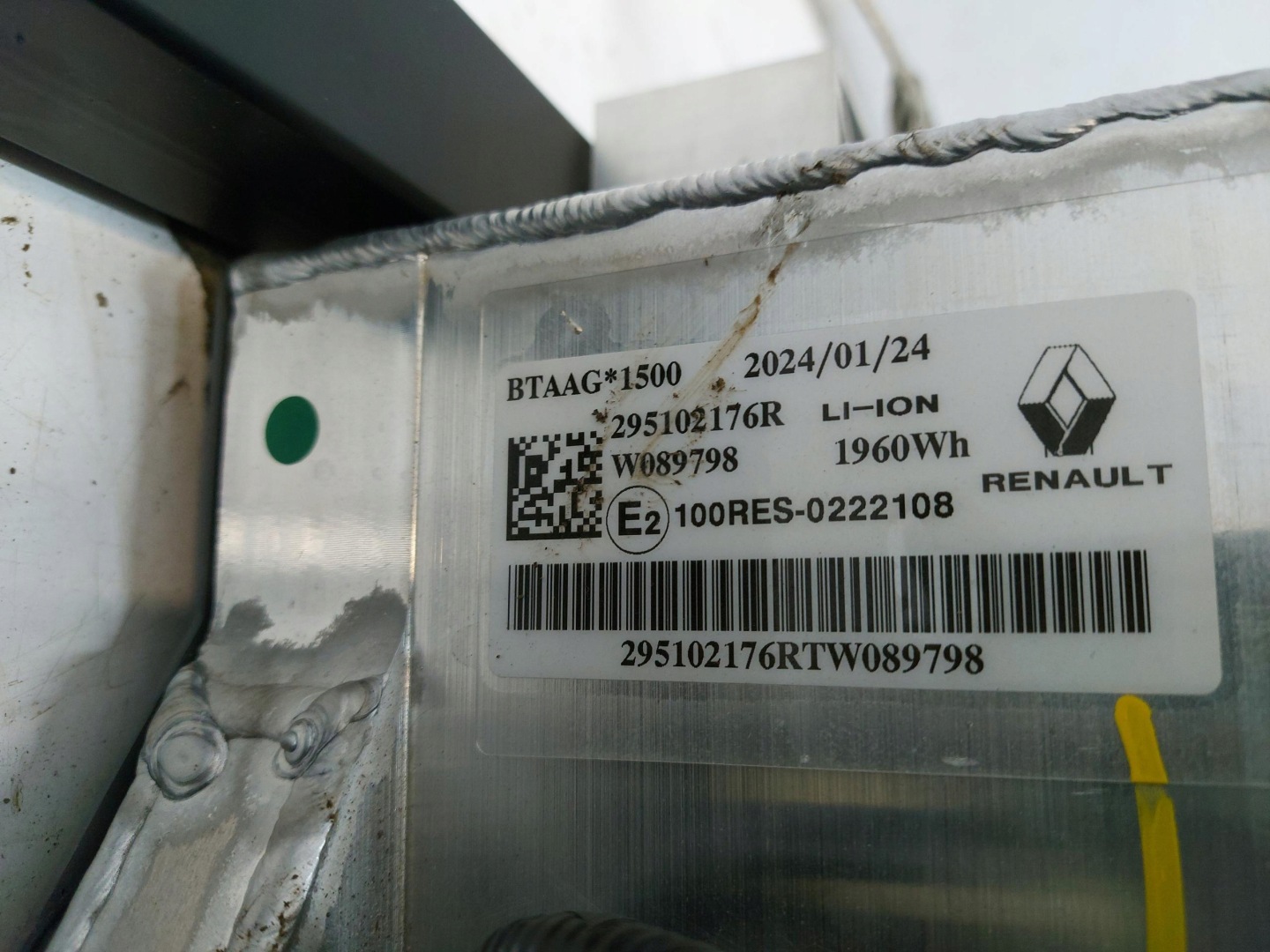 RENAULT Austral E Bateria Akumulator 1960Wh 21.01.2024 295102176R