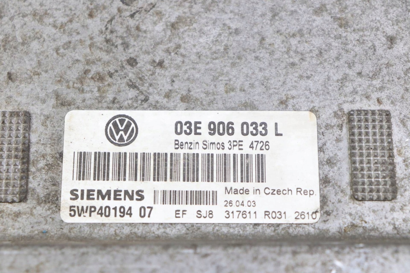 VW POLO 9N IV module control unit of the engine 1.2 12V 03E906033L