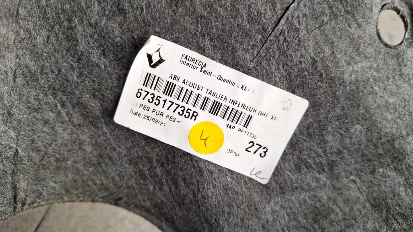 hangszigetelő KOMORY a motrot RENAULT KANGOO IV 1.3 TCE