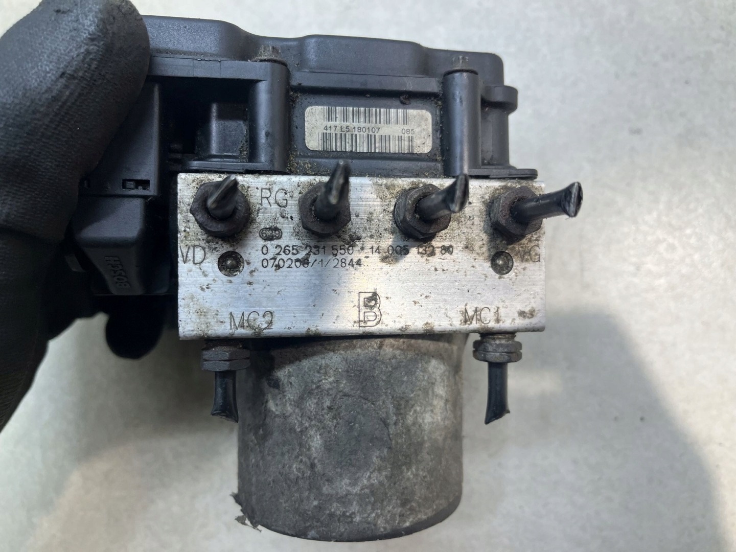 pump ABS SCUDO II 1.6 HDI 0265231550