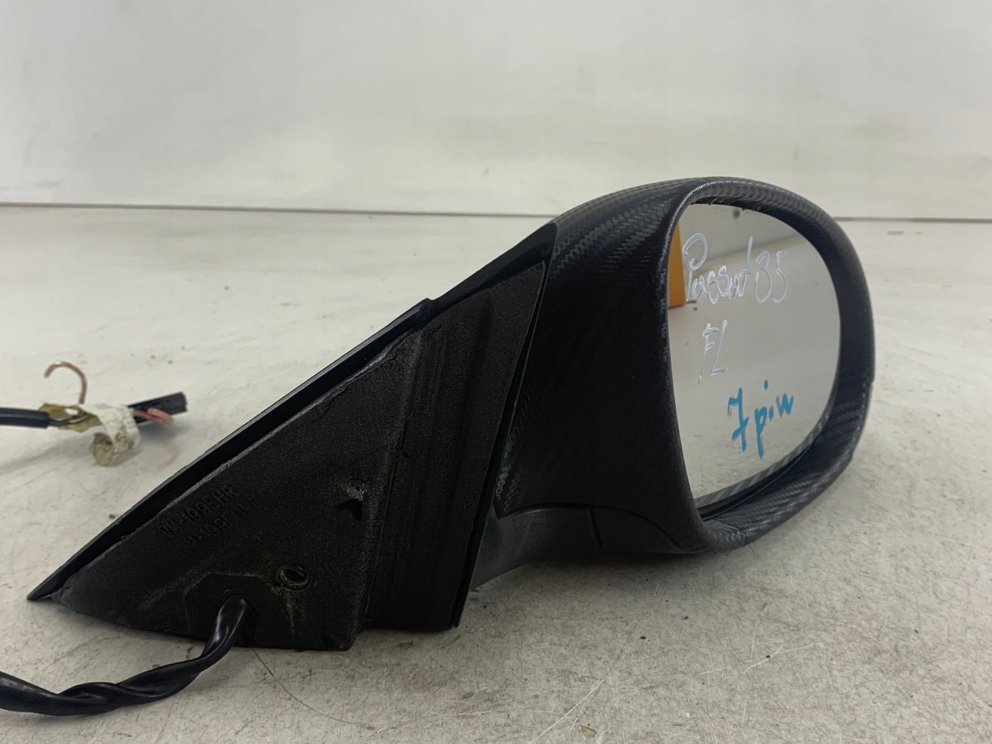 VW PASSAT B5 LIFT mirror right 7 PIN indicator KARBON