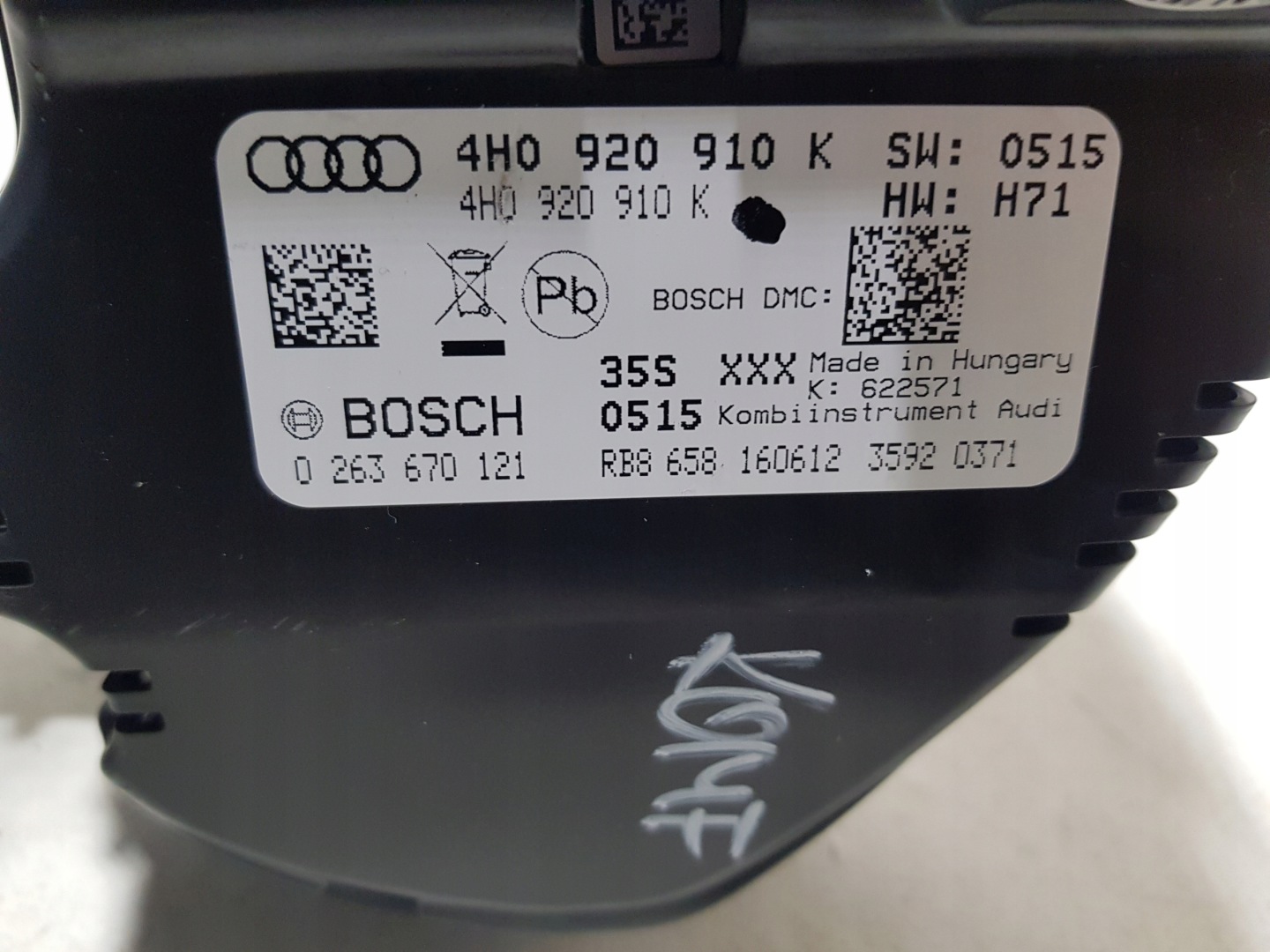 dials dials AUDI A8 D4 4H0920910K