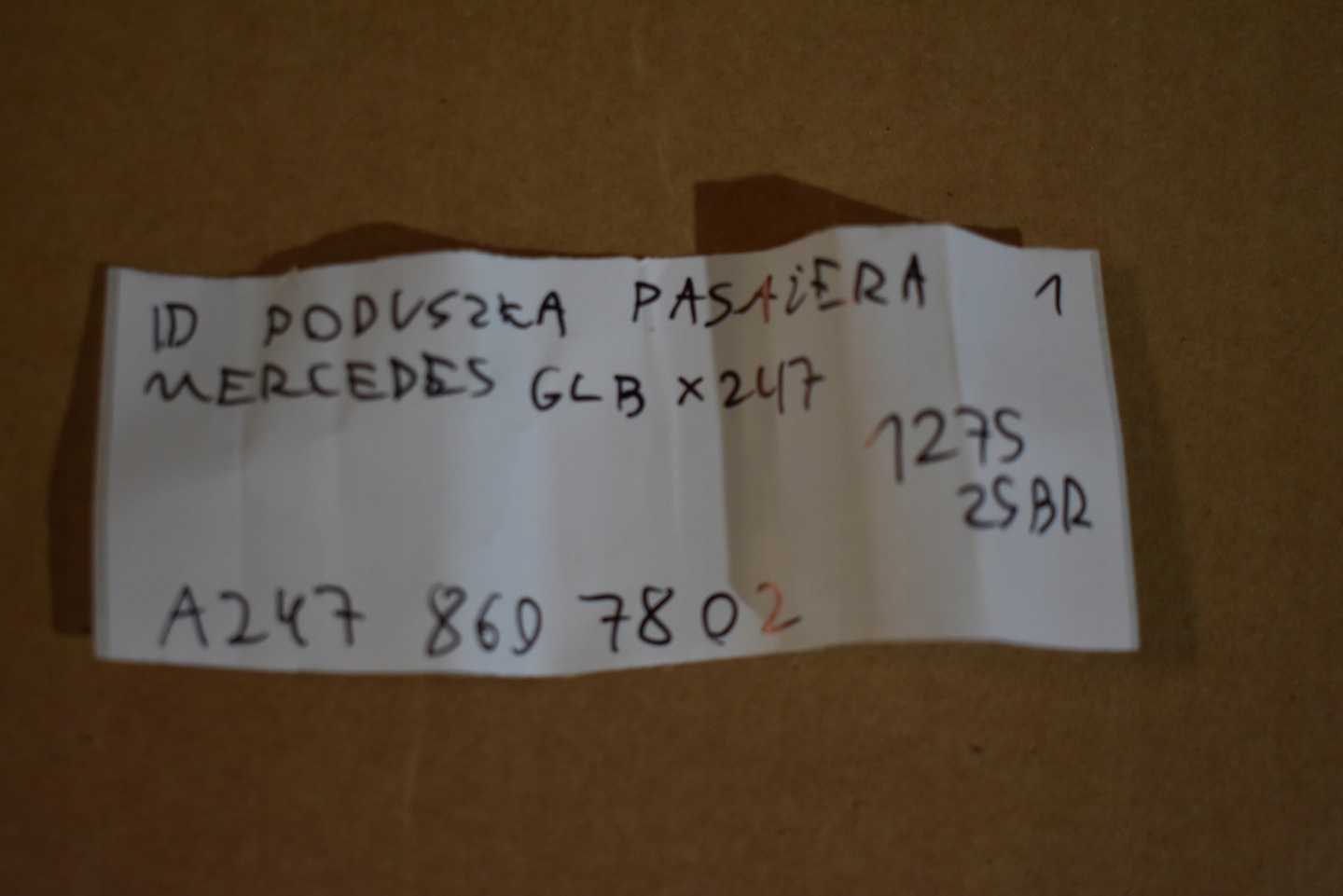 IDEALNA Airbag passager MERCEDES GLB X247 1
