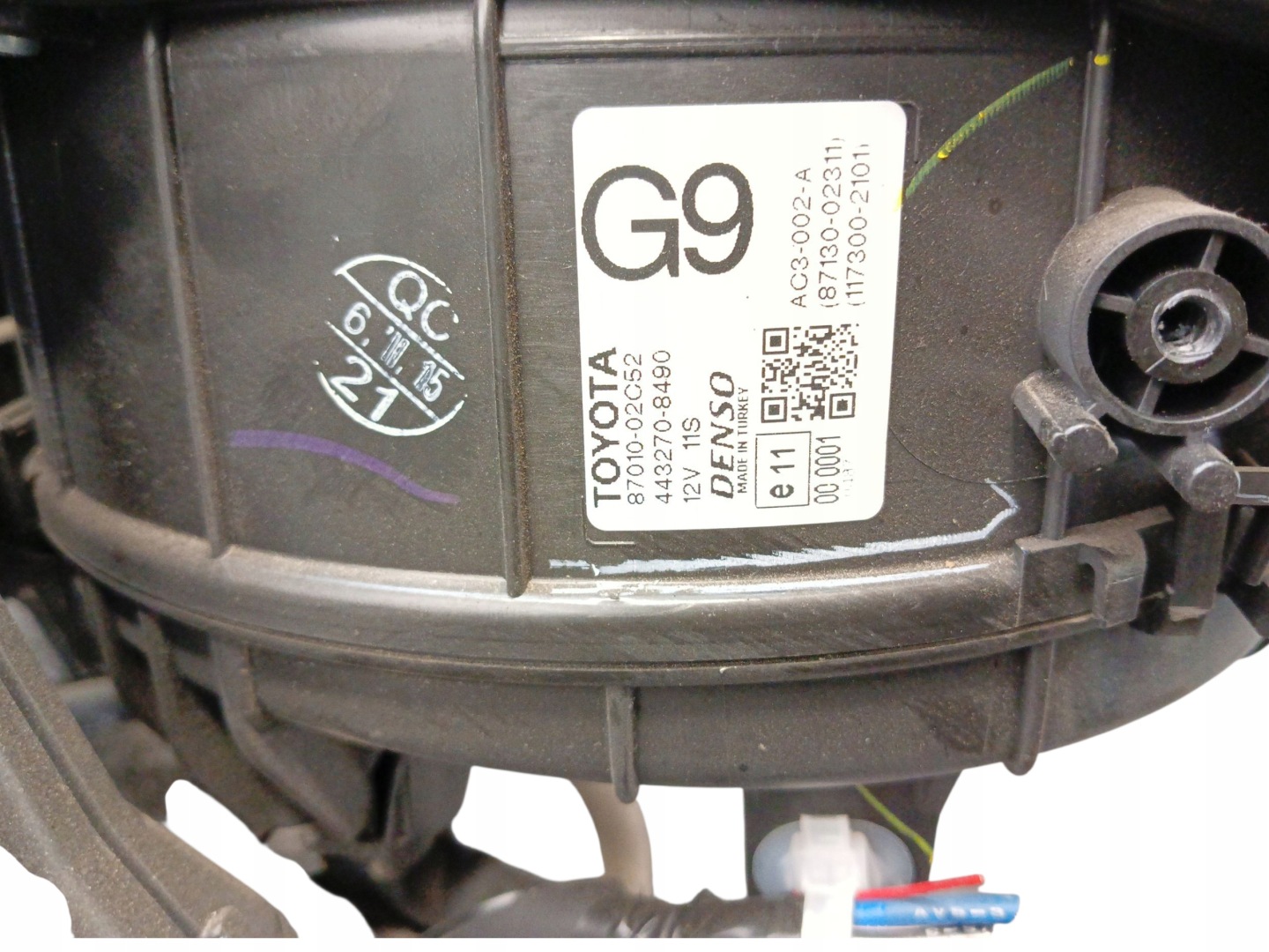 heater complete TOYOTA COROLLA E18 87010-02C52