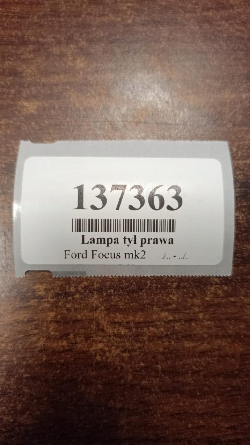 FORD FOCUS MK2 KOMBI light right rear part 4M5113404