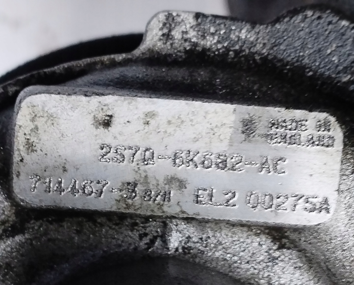 turbo FORD MONDEO MK3 2,0TDCI 2S7Q6K682AC