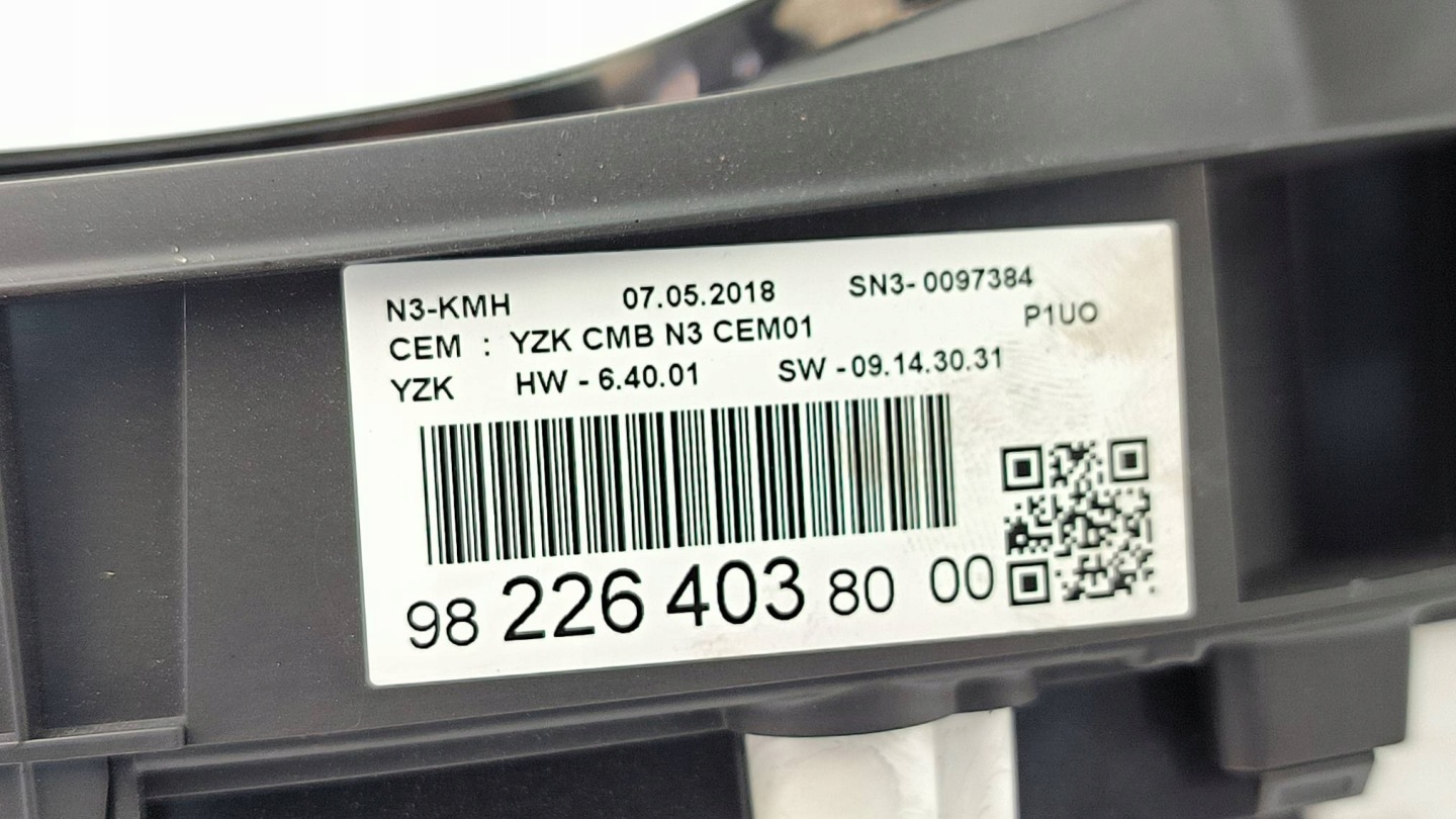 dials clock EU 9822640380 OPEL GRANDLAND X and