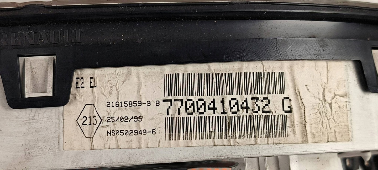 dials clock EU 7700410432G RENAULT CLIO II