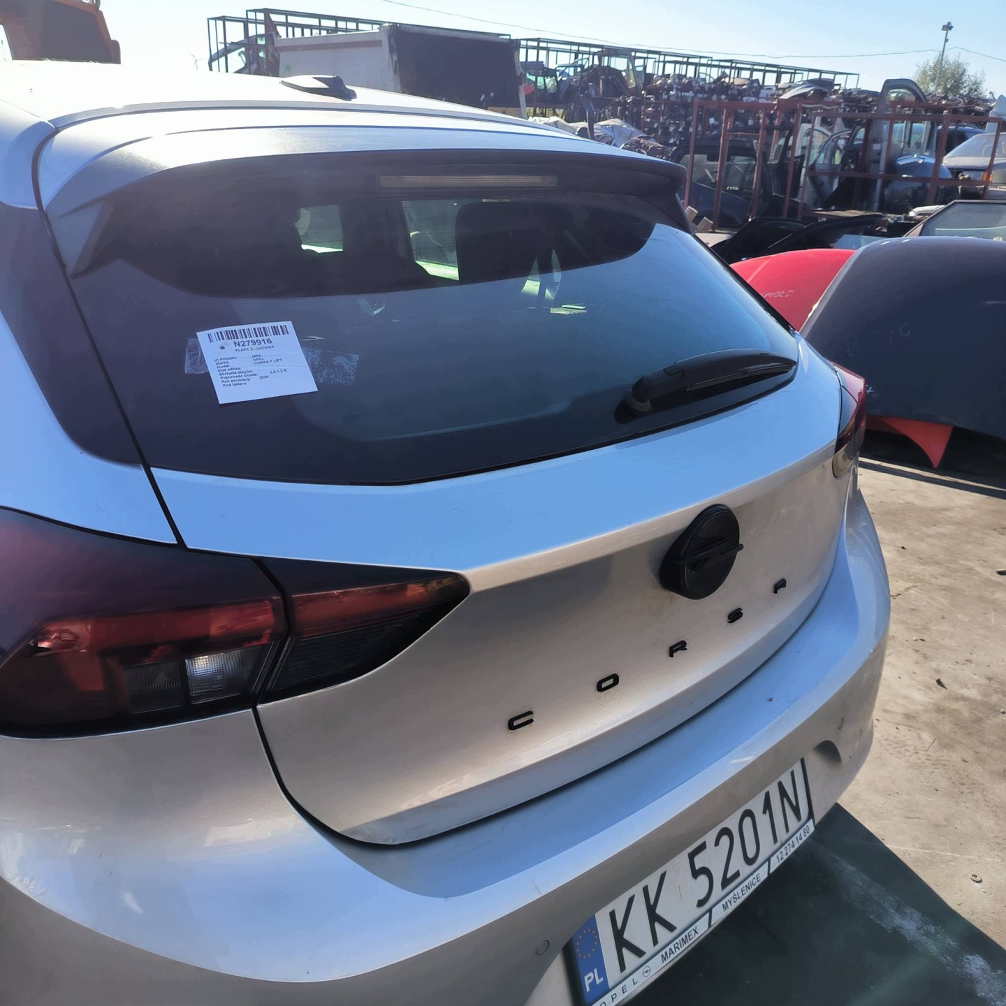 trunk door boot EZR OPEL CORSA F LIFT