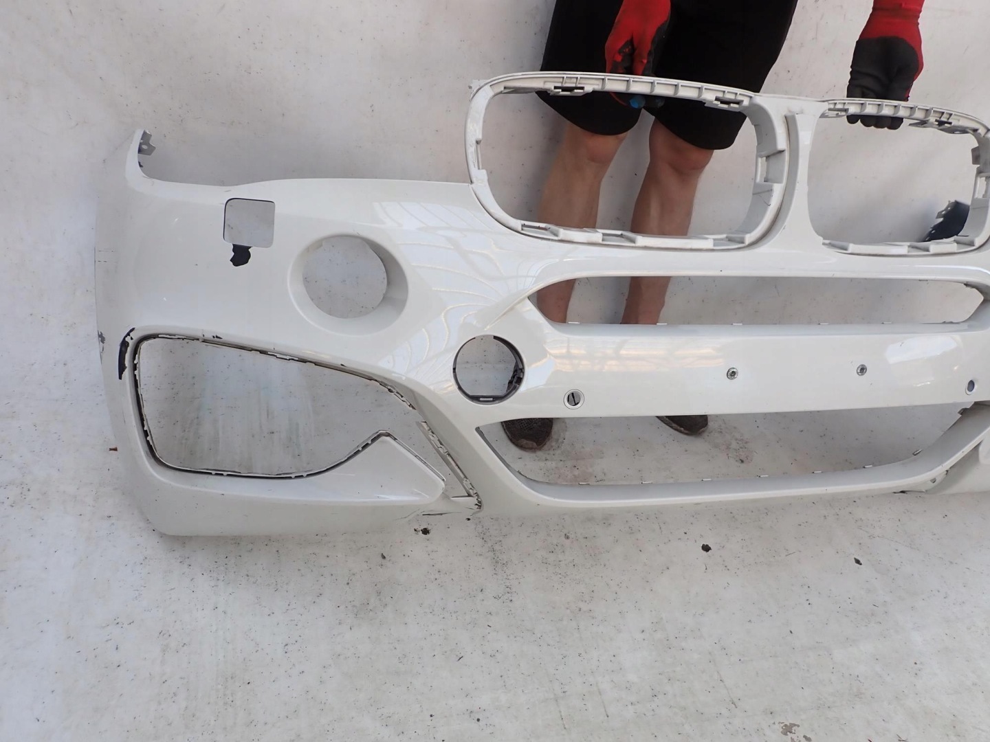 BMW X6 F16 m-packet 14-19 bumper front front washer PDC