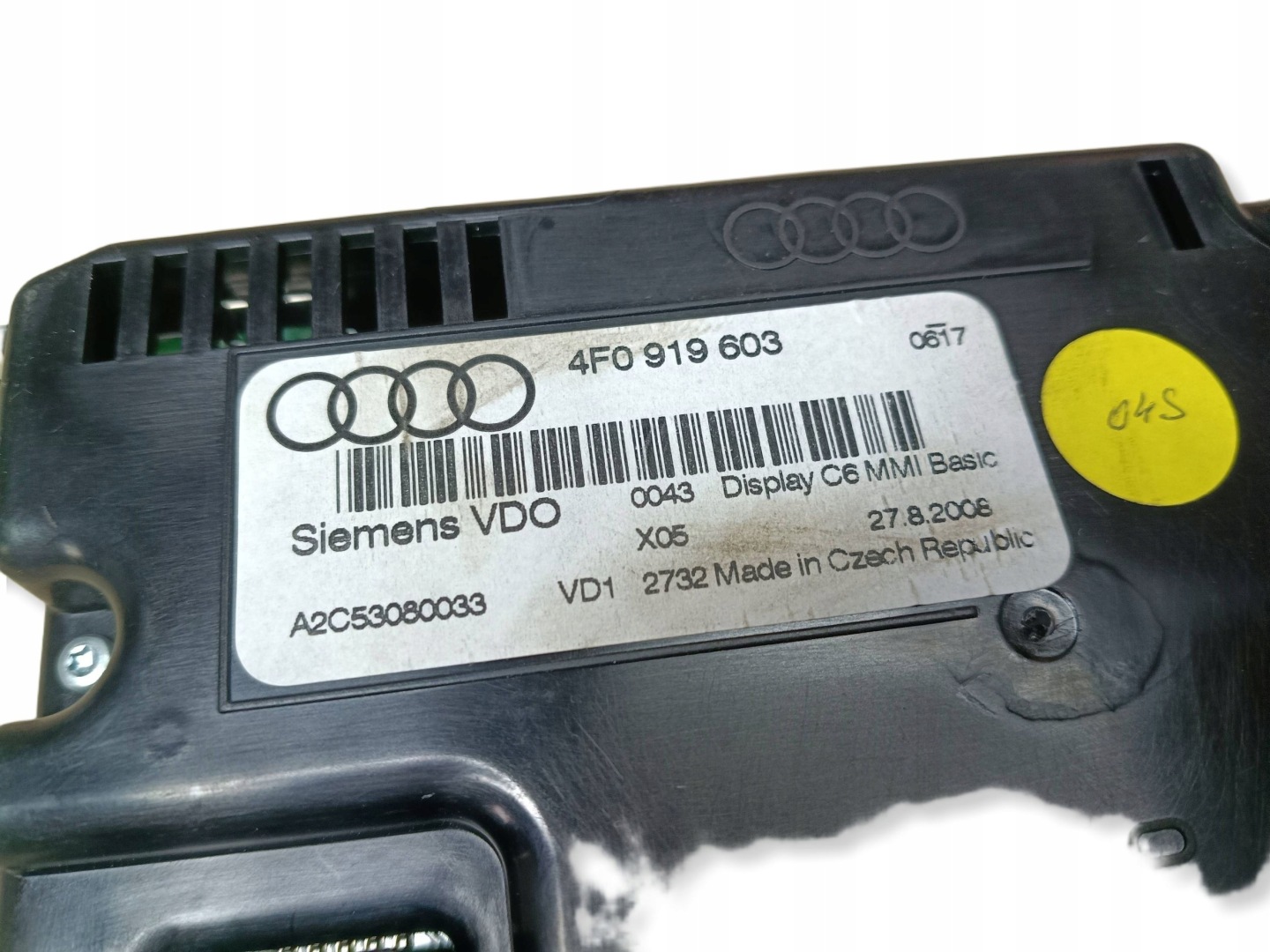 display AUDI A6 C6 4F0919603 !J