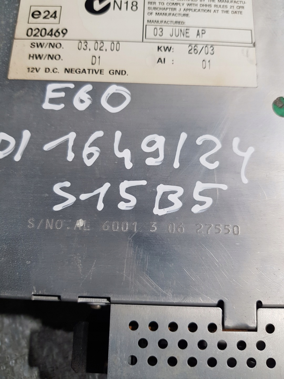 CARICATORE CD Plyt CD BMW 5 E60 6938975