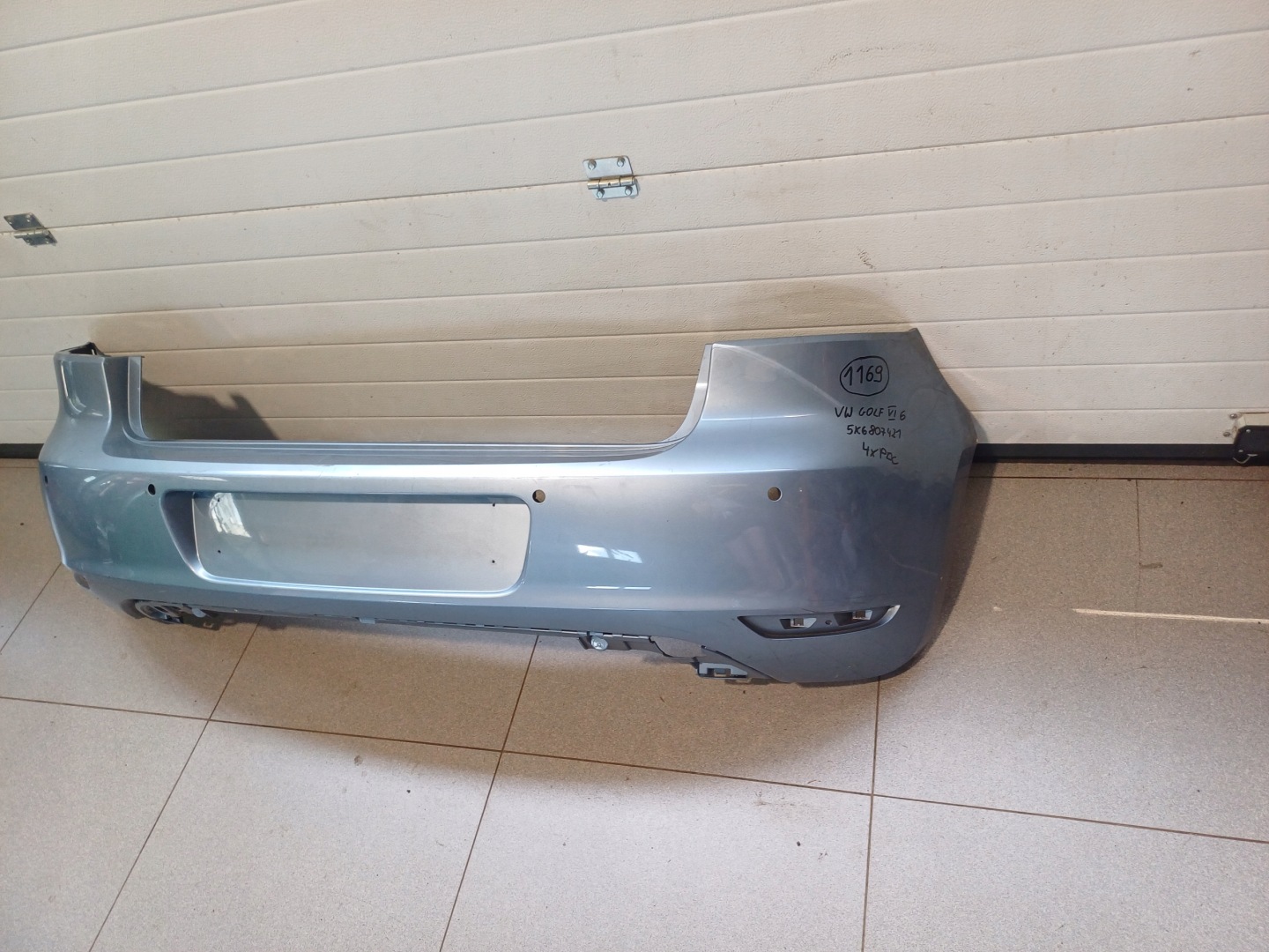 bumper rear part rear VW GOLF VI 6 HB 4 X PDC 5K6807421