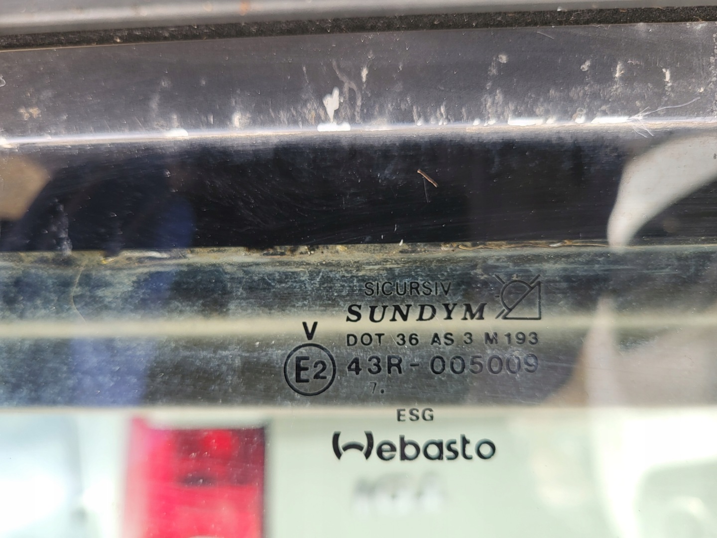 SZYBER dach PRZESUWNY FENSTER OPEL OMEGA OE