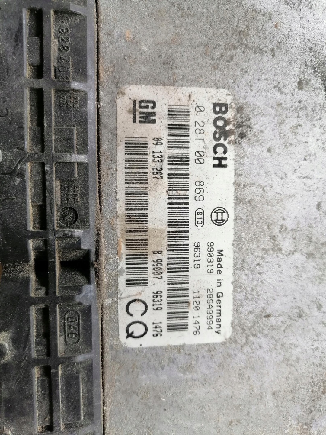 control unit of the engine 09133267 OPEL ASTRA G