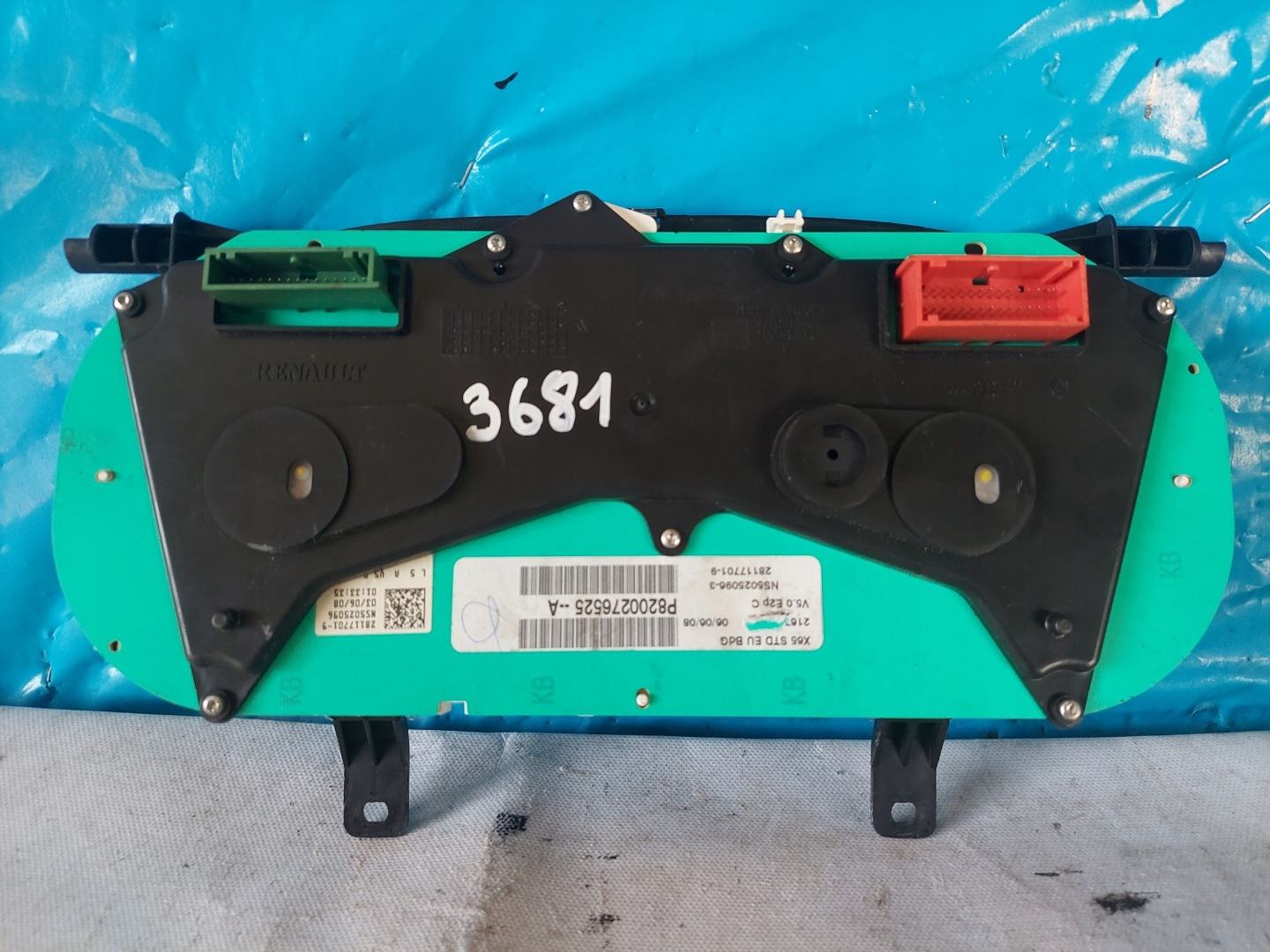 dials clock CLIO II 1.2 B P82002276525A