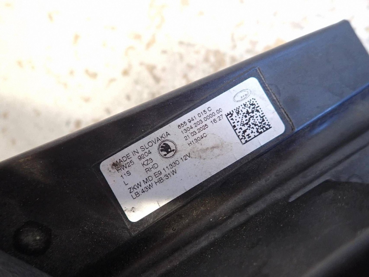 light front front left SKODA KAMIQ LIFT 2024- FULL LED 655941015C