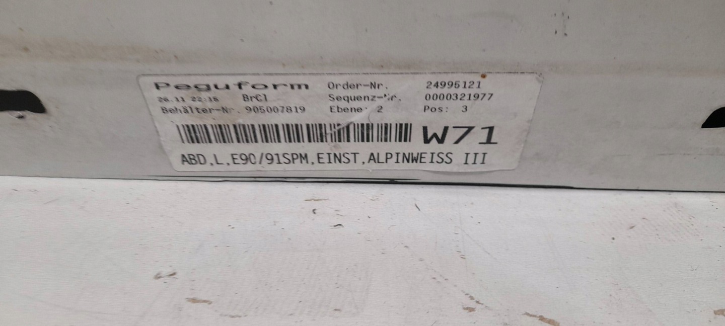 BMW 3 E90 E91 moulding threshold left Alpinweiss III 15857711 (LS70)