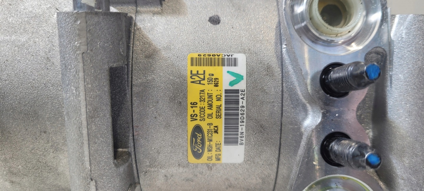 compressor; of the air conditioning FORD BV6N-19D629-A2E