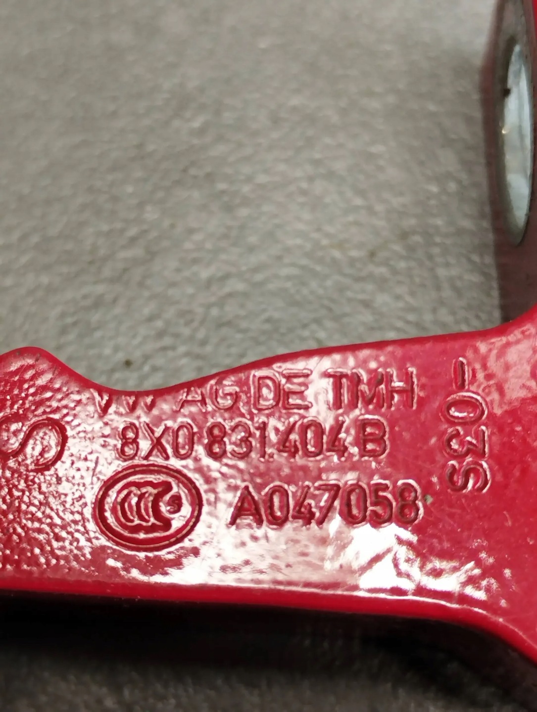 Audi A3 8V hinges door right front 8X0831404B