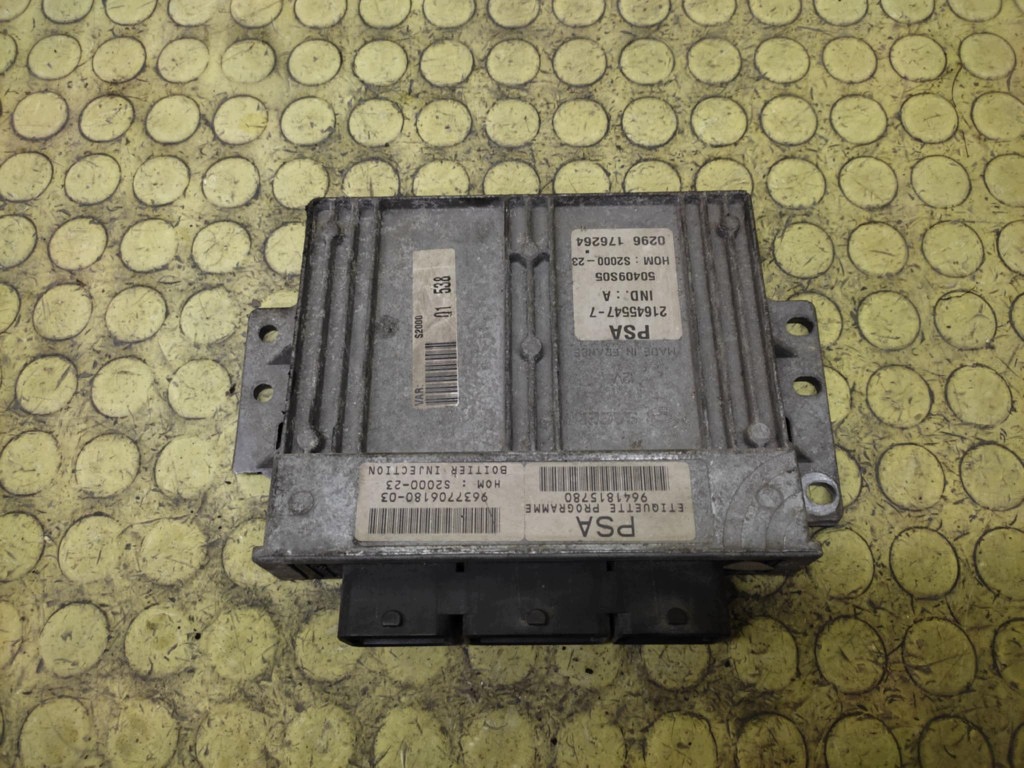 PEUGEOT 206 control unit of the engine 9641815780