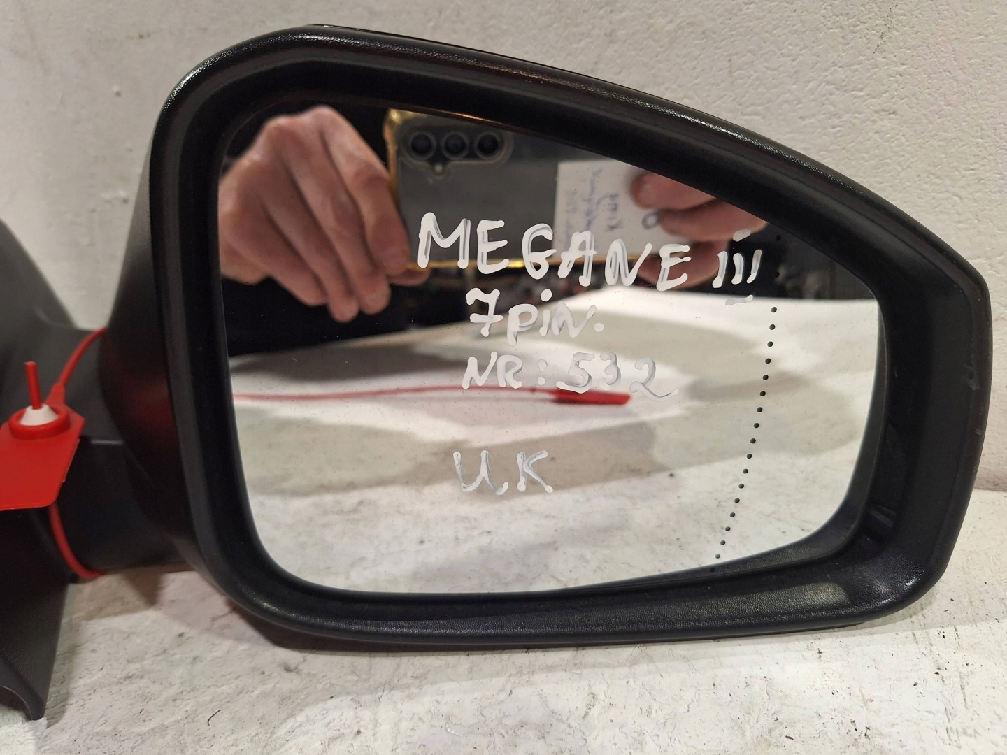 mirror exterior right 7 PIN RENAULT MEGANE III RS COUPE 3D 09