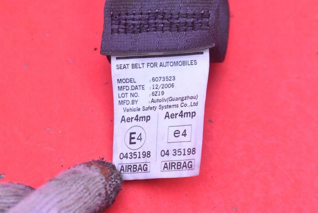 tension belt safety right front 607452400A HONDA CRV 3 III 06-09