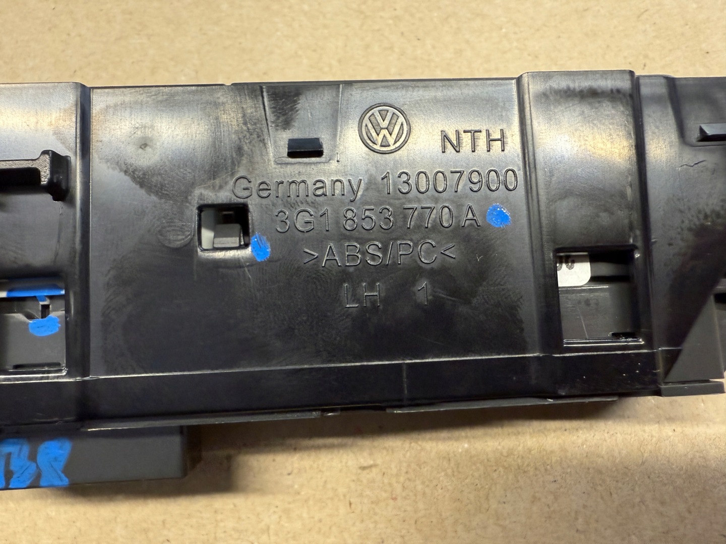 VW PASSAT B8 switch light switch AWARYJNCYH 3G1853770A
