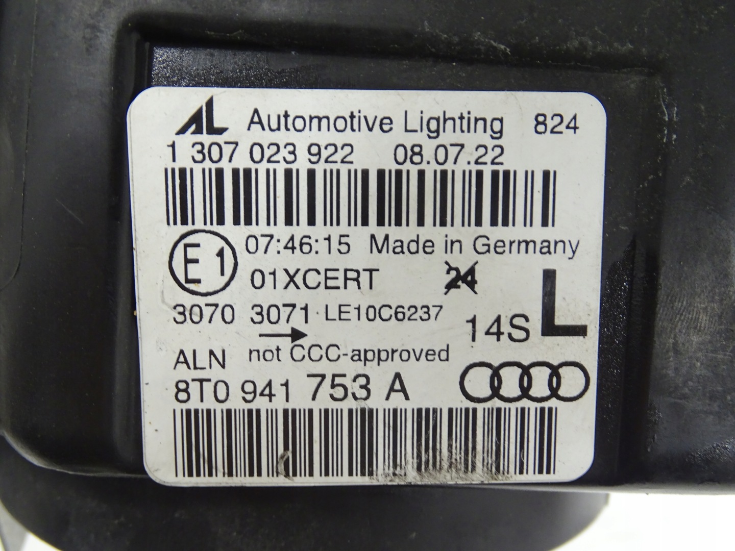 light XENON+LED left front AUDI A5 LIFT COUPE UK 8T0941753A