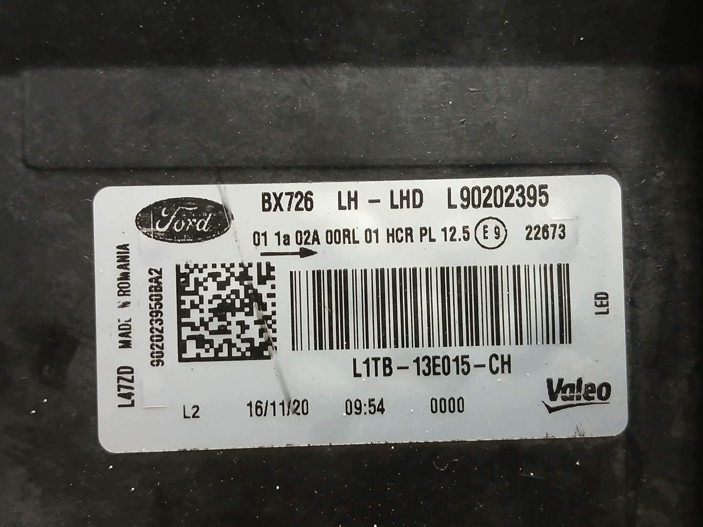 light front left FORD PUMA MK2 FULL LED L1TB-13E015-CH