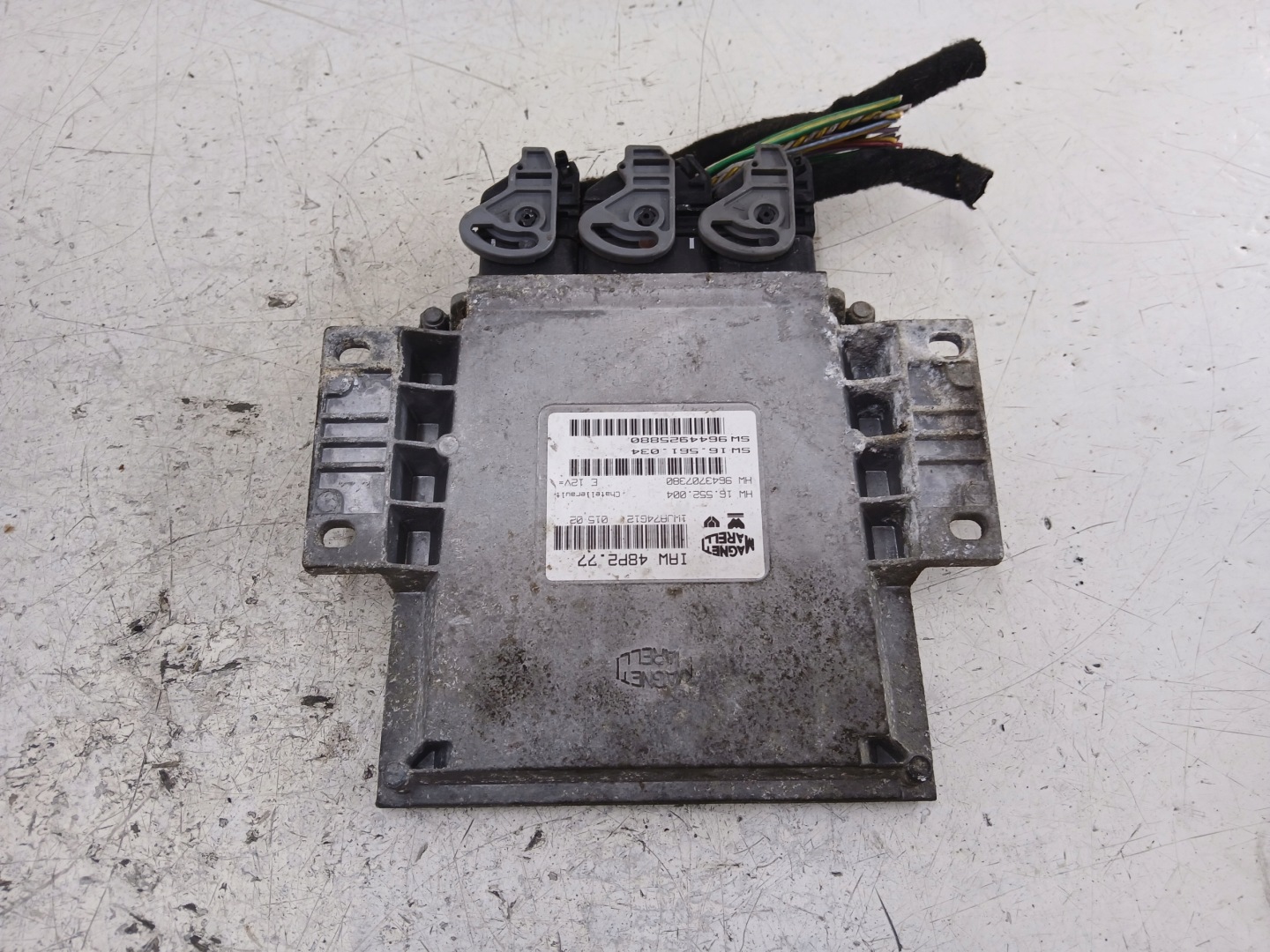 PEUGEOT 206 1.1 control unit of the engine 9644925880