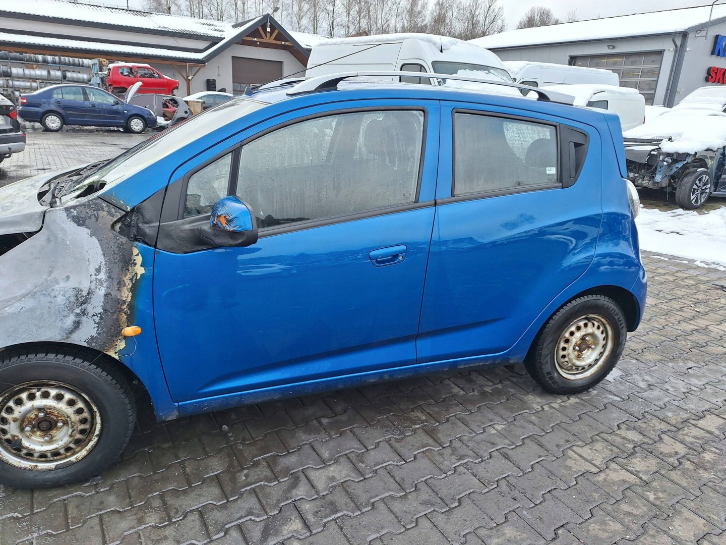 CHEVROLET SPARK 3 III M300 front blue door front left GCT 2010