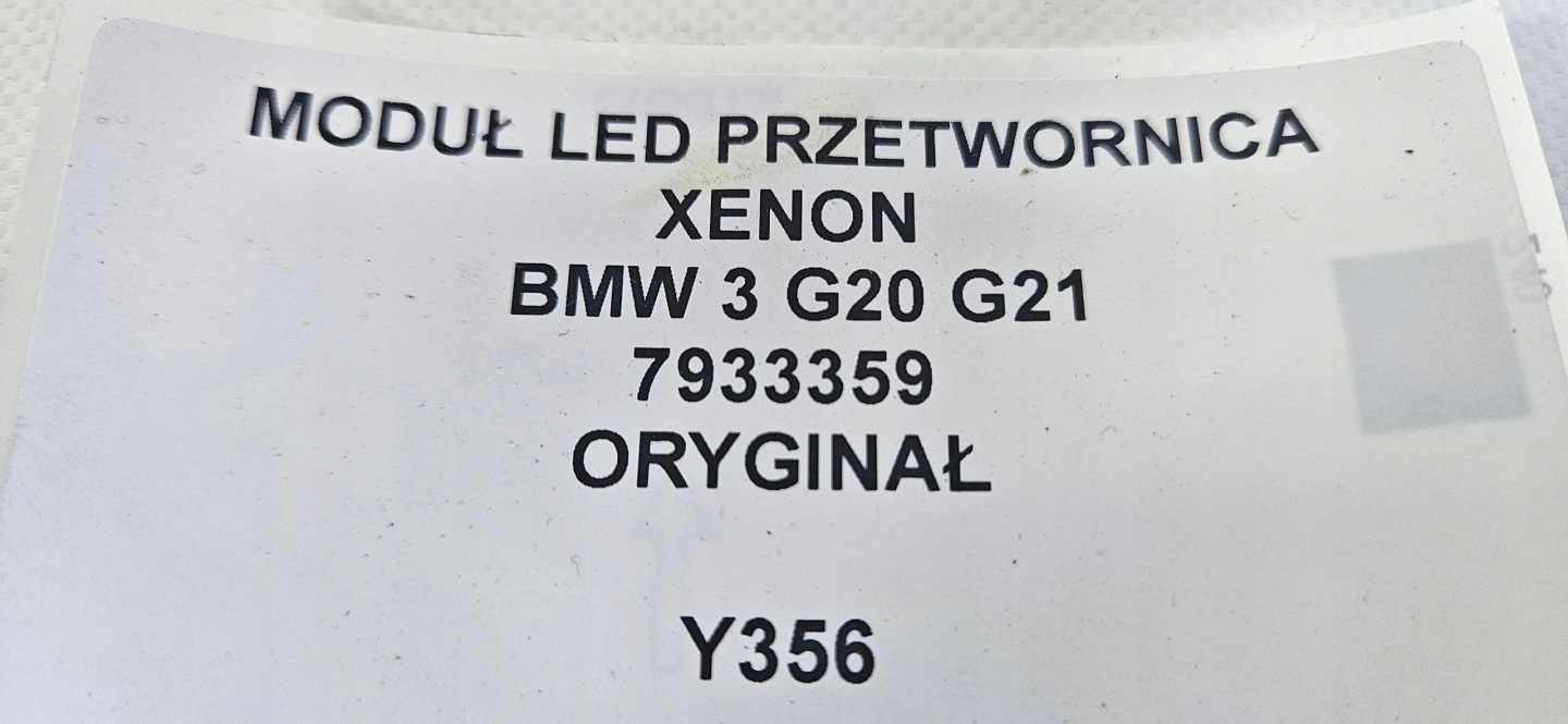 module LED control unit XENON BMW 3 G20 G21 7933359