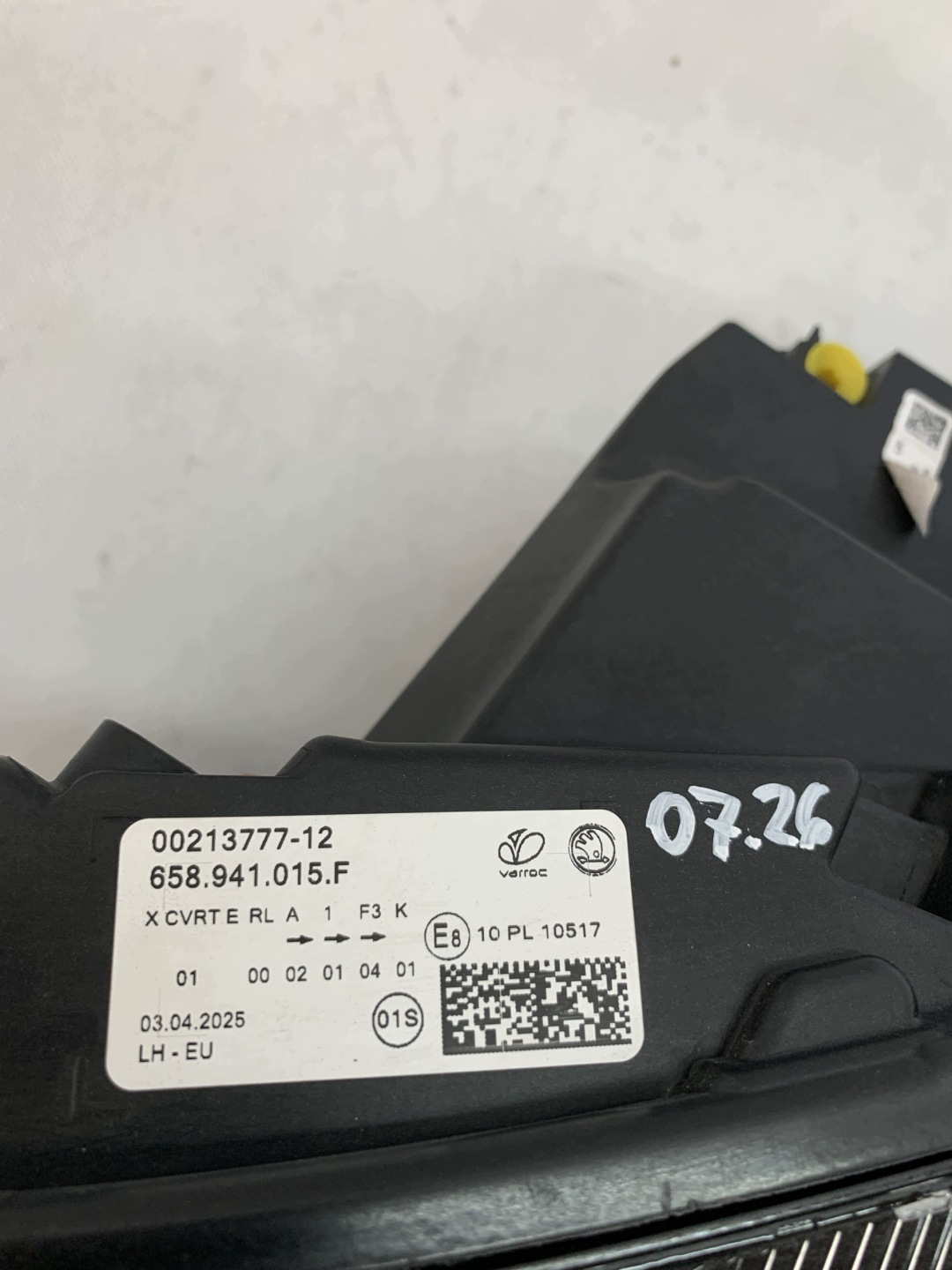 light left front Skoda Kamiq Lift 20r 658941015F 07.26