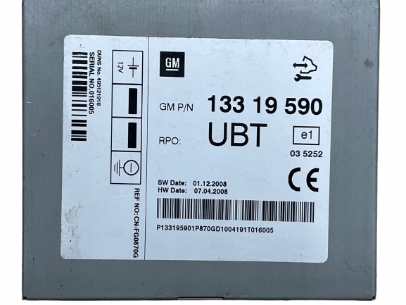 OPEL INSIGNIA A ASTRA J IV module control unit RADIA 13319590 UBT