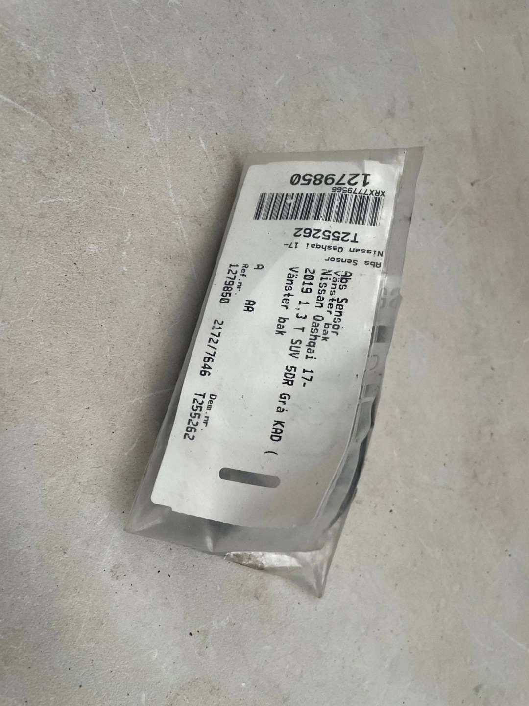 sensor ABS heck NISSAN QASHQAI PA612GF33CZUJNI @A