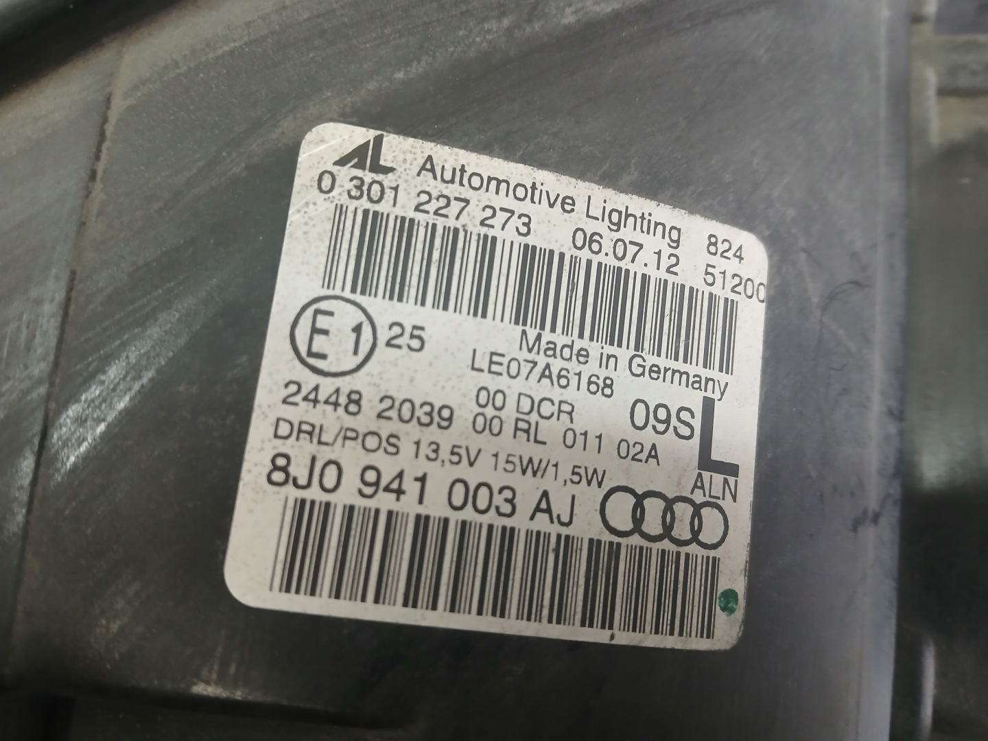 light front left AUDI TT 8J XENON LED 08-14 8J0941003AJ