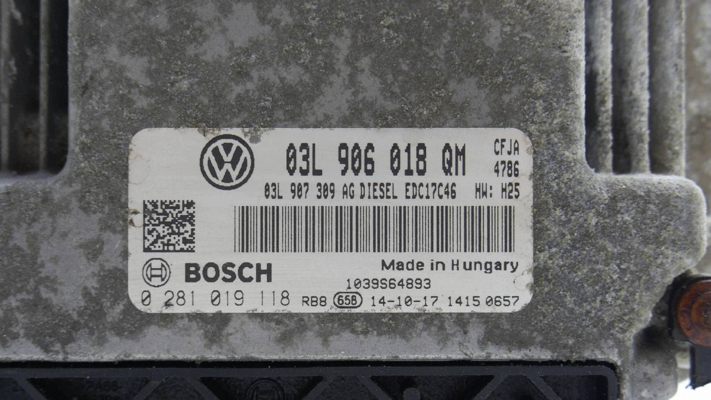 computer control unit of the engine ECU SKODA YETI 5L 2.0 TDI 03L906018QM