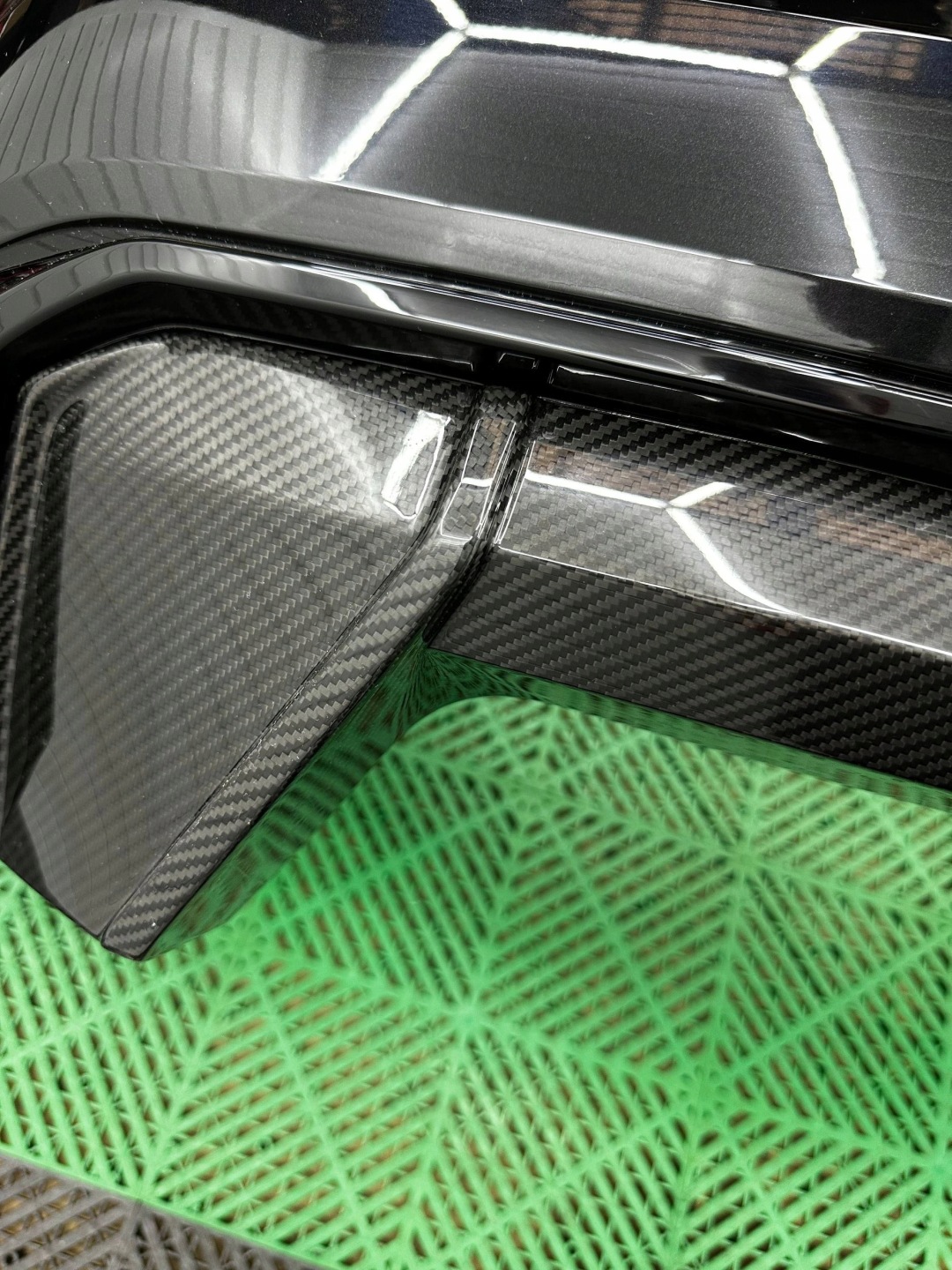 bumper rear rear part BMW M4 G82 G83 complete BLACK SAPHIRE 475 CARBON!!!!