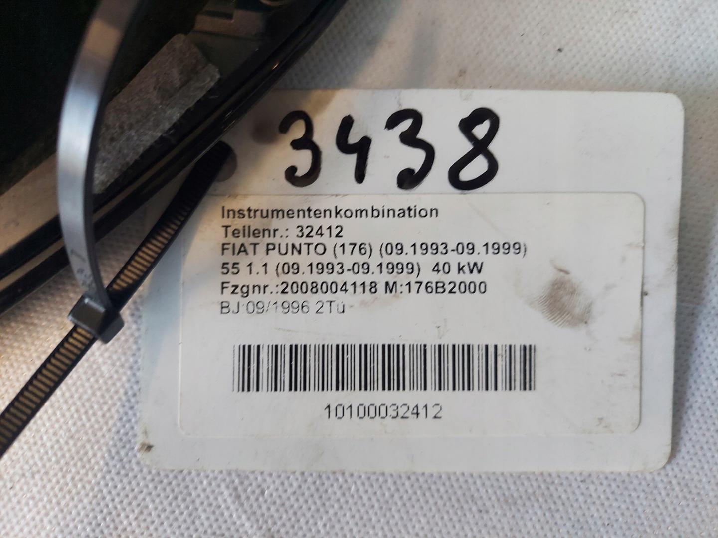 dials clock PUNTO and 1.1 B 60.6219.001