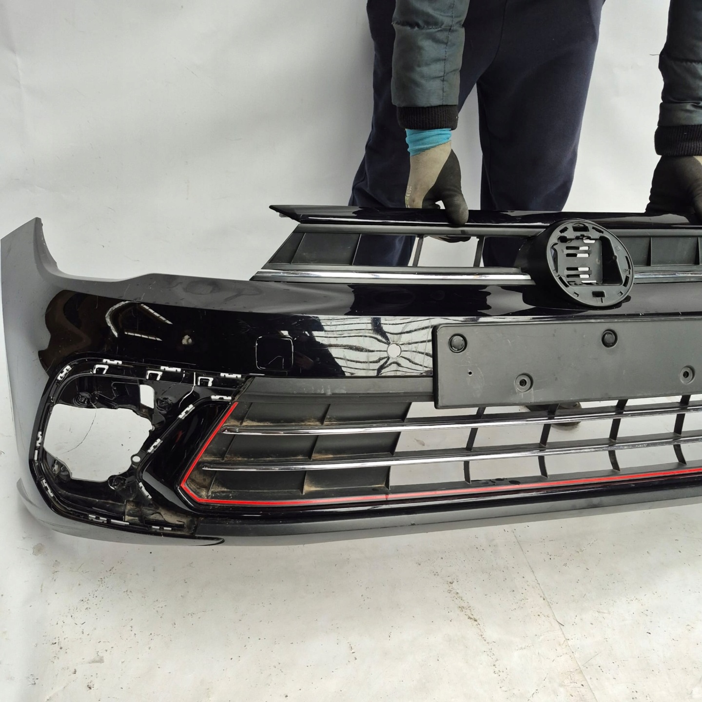 VW POLO VI 2G LIFT 21- bumper front front PDC 2GS807221H