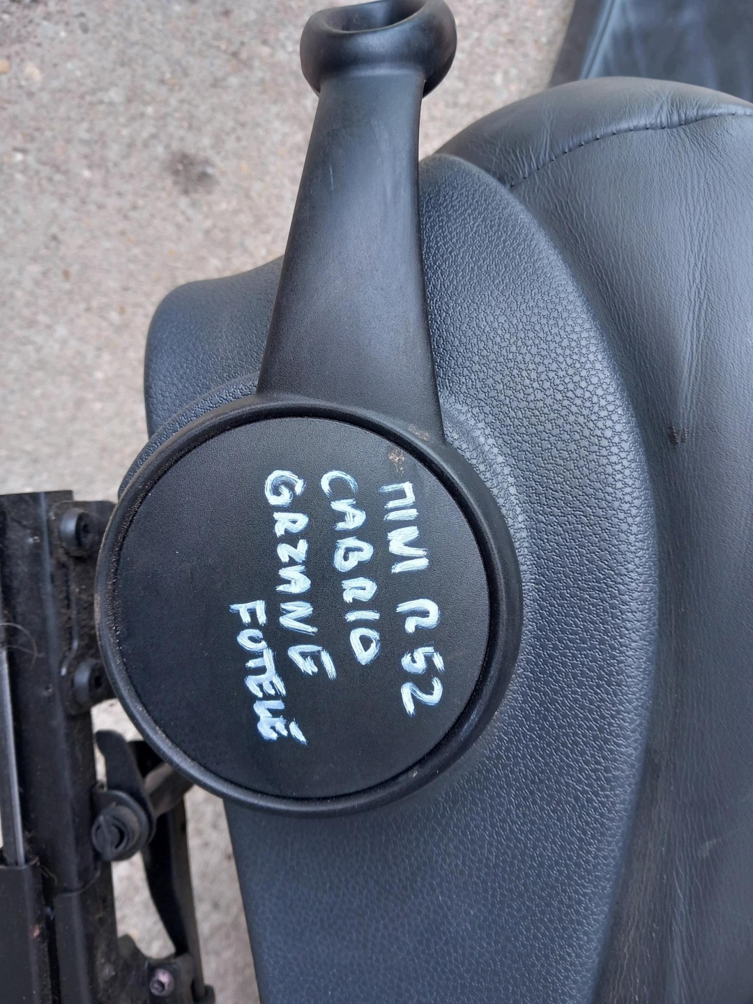 MINI COOPER CABRIO R52 Sièges Siège cuir occasion Noir Chauffé KOMPLET OEM