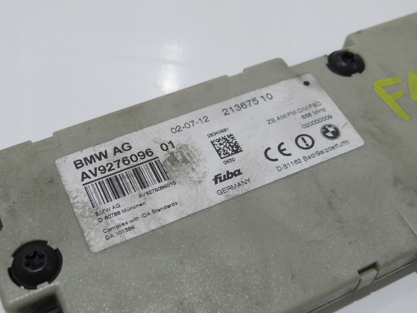 antenna amplifier DIVERSITY BMW F10 9276096