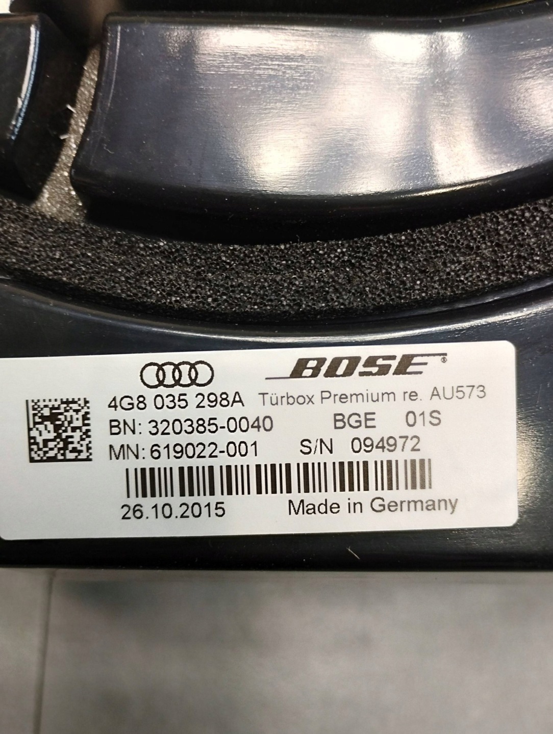 Audi A7 4G speakers running board BOSE amplifier 4G5035223C
