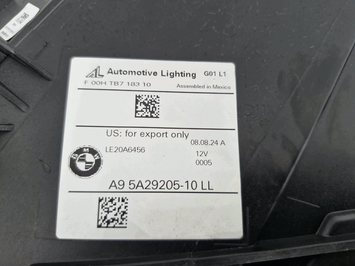 light left BMW X3 G01 X4 G02 LIFT FULL LED Shadow black