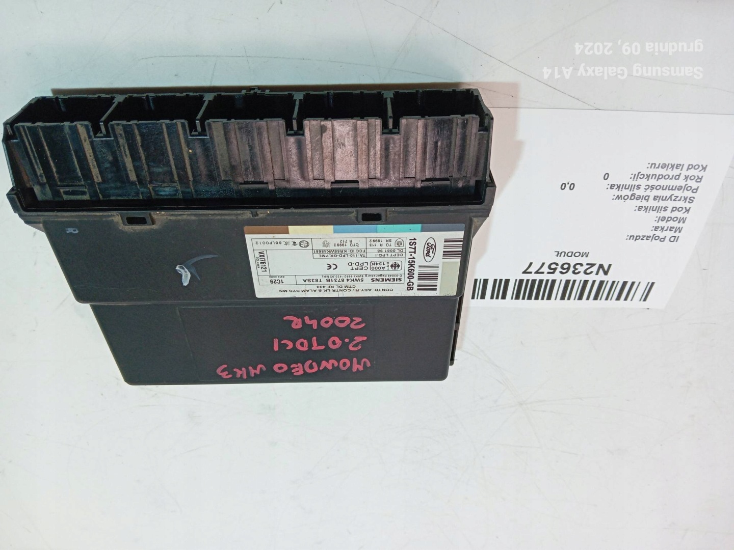 Module BSI 5WK48731B FORD MONDEO MK3