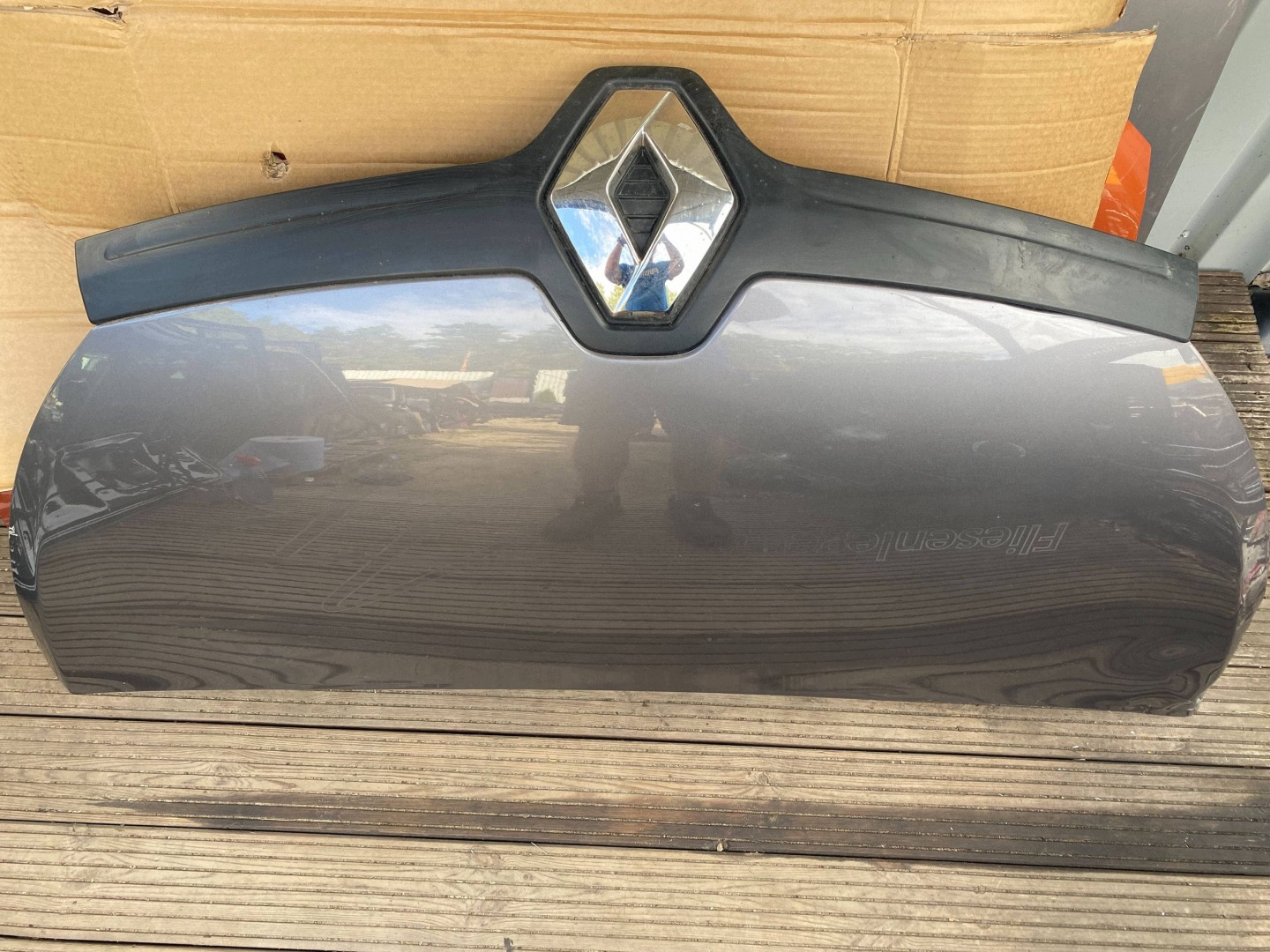 RENAULT TRAFIC III complete bonnet cover front TEKNG KNG grey