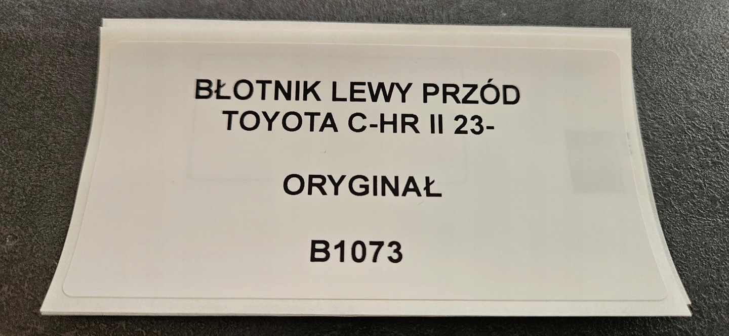 fender left front TOYOTA C-HR CHR II 23- original